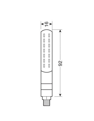 Lampa žmigavci led sq prednji sa pozicijom