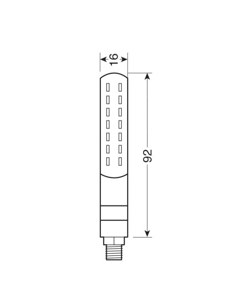 Lampa žmigavci led sq prednji sa pozicijom