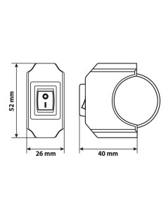 Lampa wet&dry vodonepropusni prekidač 2