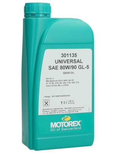 Motorex gear oil universal 80w90 1l