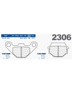 Carbone lorraine disk pločice 2306 rx3