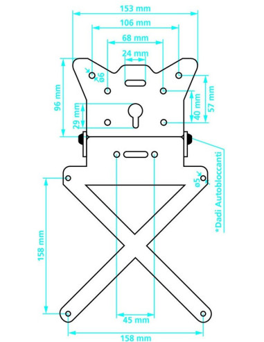 LAMPA UNIVERZALNI NOSAČ TABLICE X-PLATE