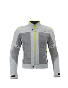 Acerbis ljetna moto jakna ramsey vented gray yelow 2